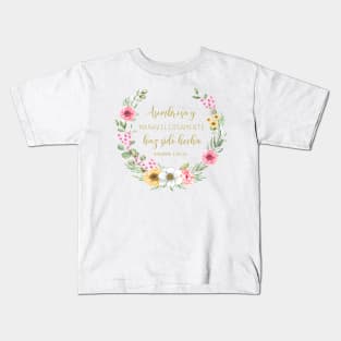 Asombrosa y maravillosamente haz sido hecha, spanish bible verse Kids T-Shirt